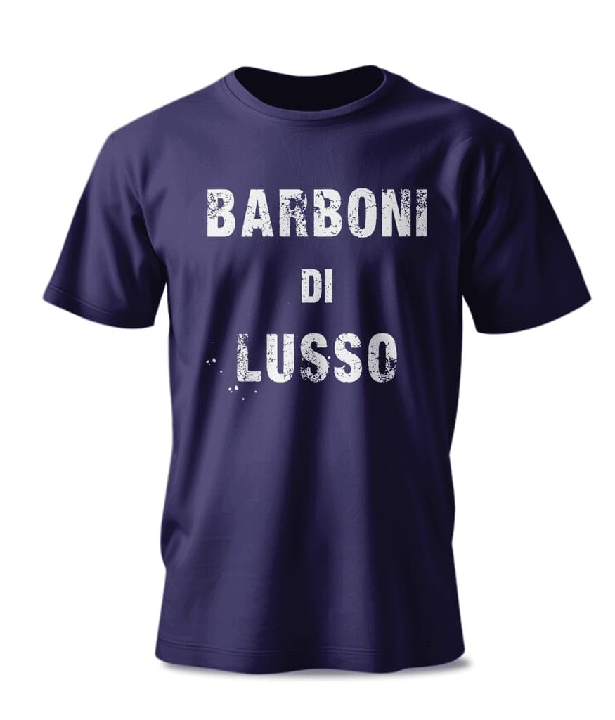 T-shirt BARBONI DI LUSSO — Blu