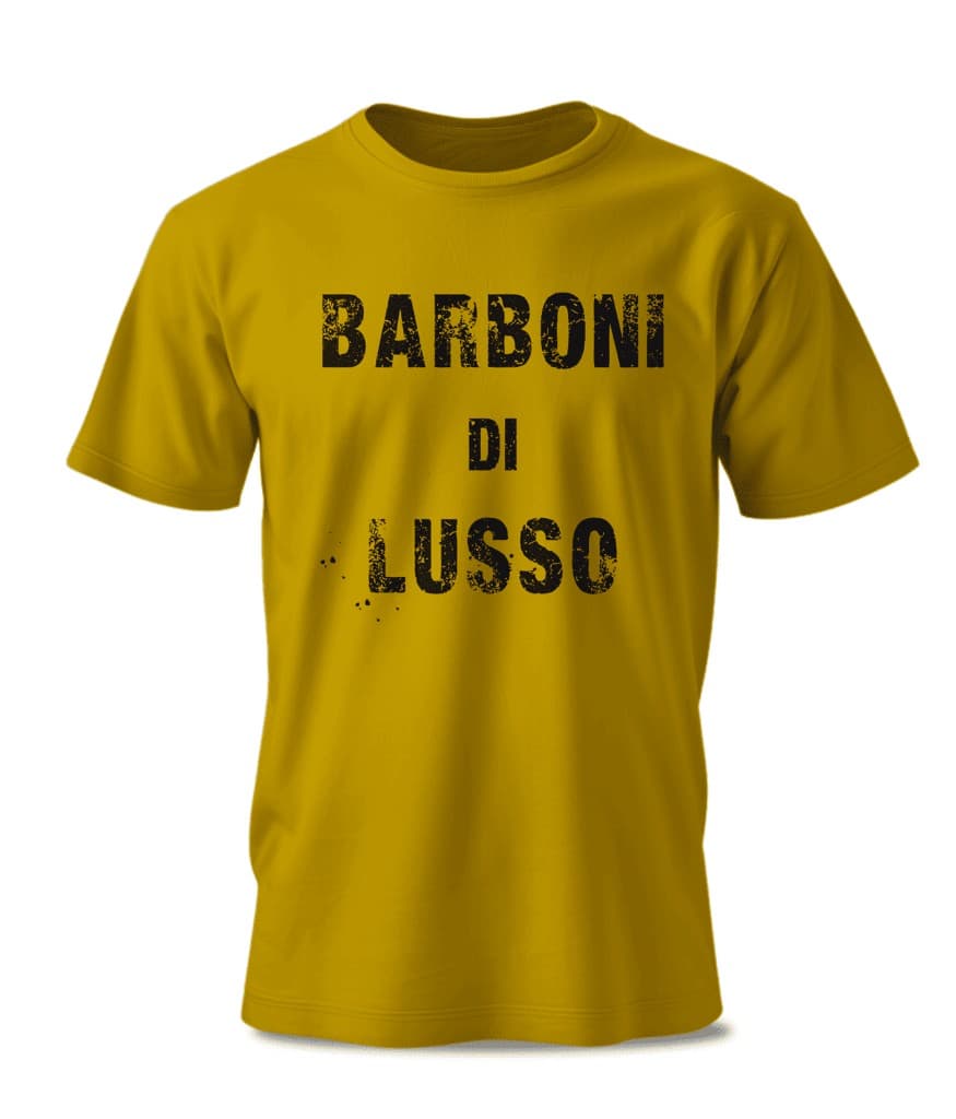 T-shirt BARBONI DI LUSSO — Senape