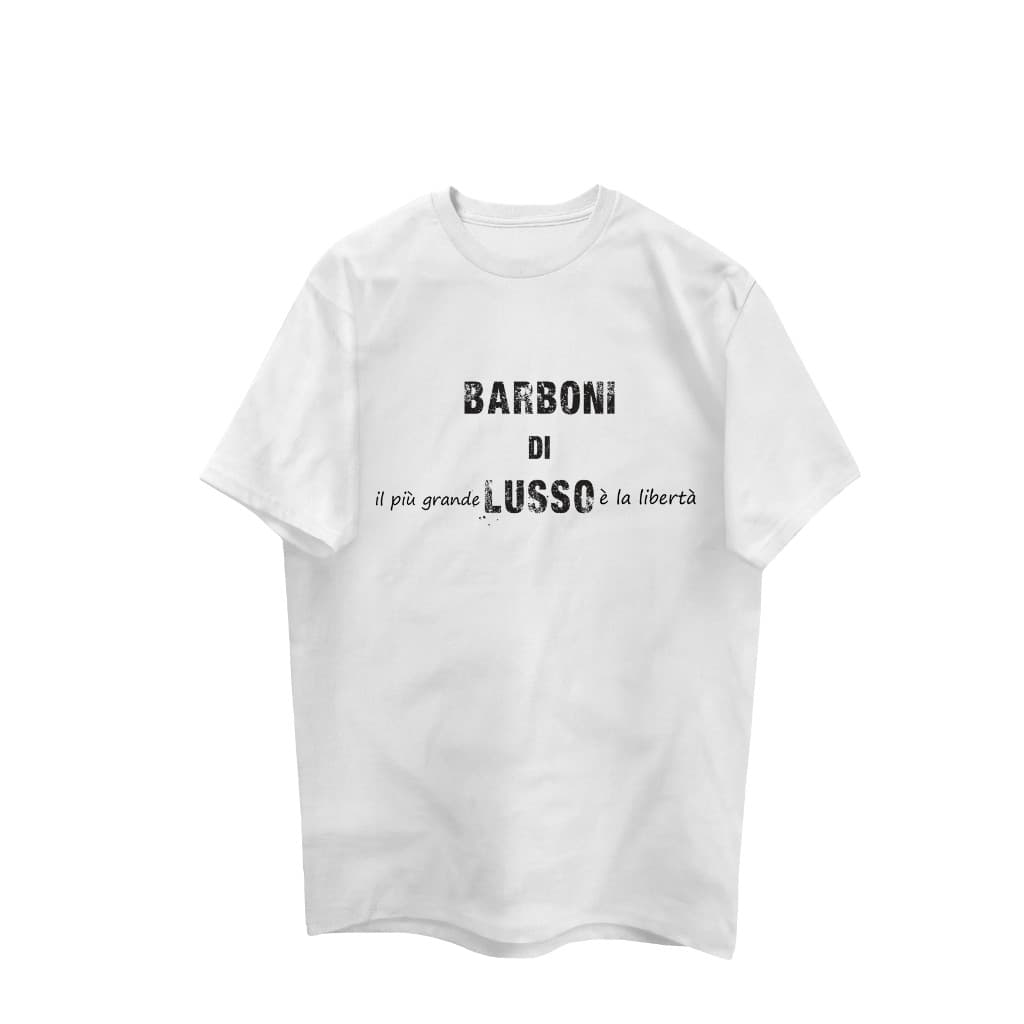 T-shirt "Il più grande lusso è la libertà" — Bianco